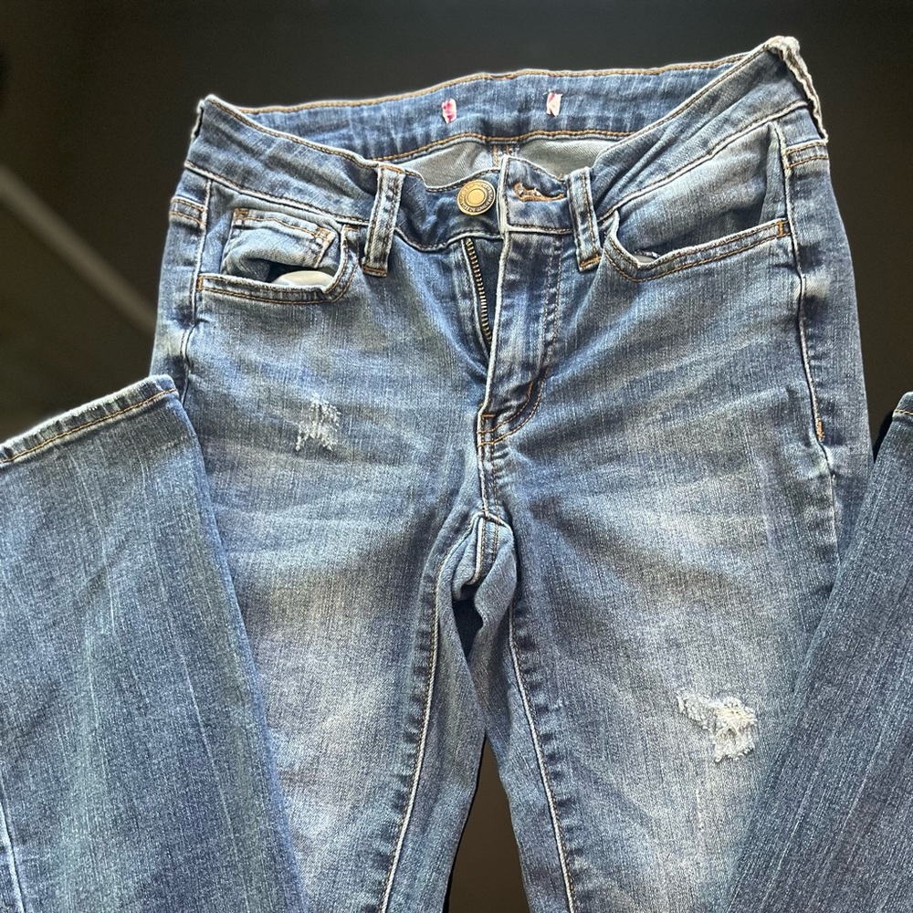 Vintage Blue Low Rise Jeans